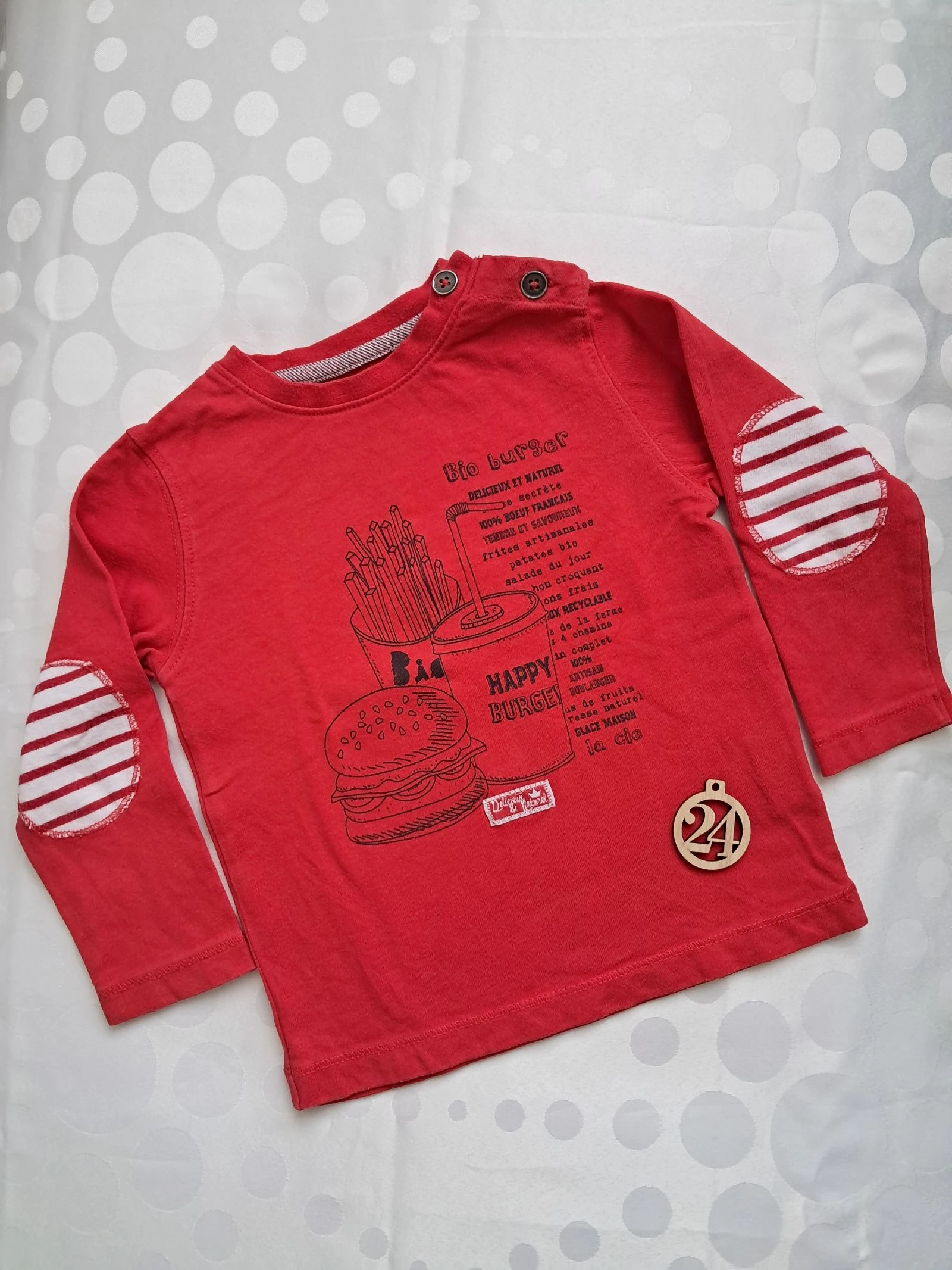 Tee-shirt manche longue taille 24mois